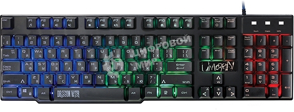 Клавиатура Qumo Dragon War Unicorn K01 проводная, USB Type-A, чёрный