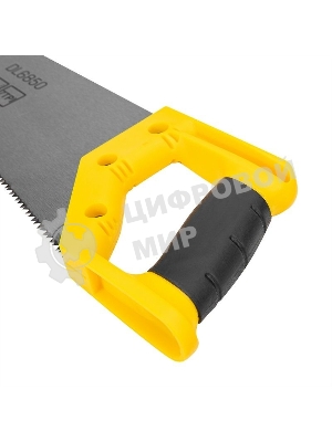 Ножовка по дереву Deli DL6850 500мм Материал: 65Mn. Термообработанная поверхность. Зубья пилы: 7 TPI. Шлифовка зубов с 2-х сторон. Литая ручка из двухкомпонентного противоударного пластика.