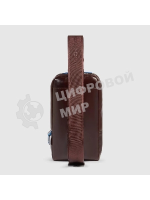 Рюкзак слинг мужской Piquadro Blue Square CA6898B2/MO красное дерево кожа