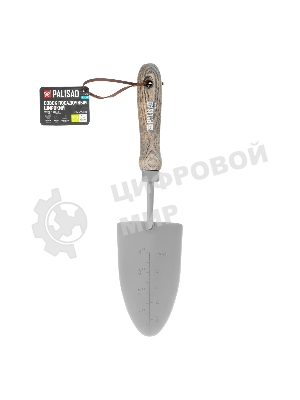 Совок посадочный широкий Palisad LUXE 85х330 мм, стальной, рукоятка из ясеня