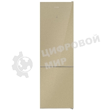 Холодильник Maunfeld MFF200NFBG бежевый двухкамерный 271/106л морозилка снизу, No Frost