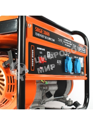 Электрогенератор бензиновый Patriot Max Power SRGE 3800, 3 кВт, 78 дБ, 43.6 кг