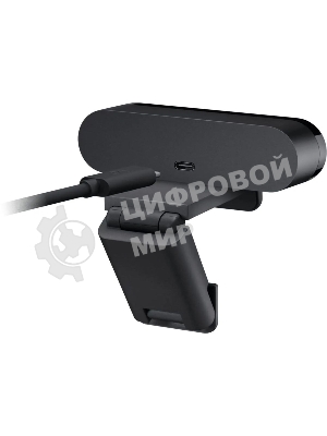 Веб-камера Logitech Brio 4K HDR 3840x2160, 30 кадр/с, USB Type-A, микрофон (2 шт, шумоподавление), автоматическая фокусировка, автоосвещение, HDR, шторка приватности, универсальное крепление
