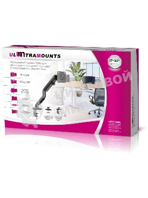 Кронштейн для мониторов Ultramounts UM734BL серый/черный 17