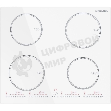 Индукционная варочная панель Maunfeld CVI594SWH, конфорок: 4 шт., стеклокерамика, независимая, белый
