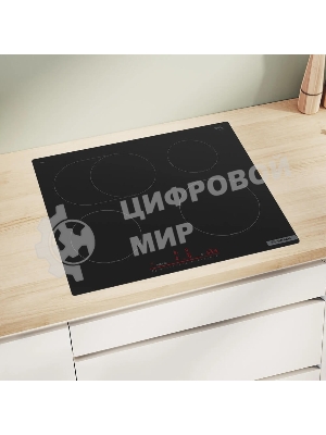 Индукционная варочная панель Bosch PIF61RHB1E 60 см, индукция, скошенные края, сенсорное управление, черный
