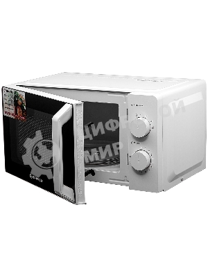 Микроволновая печь Brayer BR2507 белый, 20 л, 700 Вт, переключатели - поворотный механизм