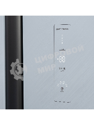 Холодильник Бирюса SBS 541 TWG текстурированное белое стекло двухкамерный 343/198 л морозилка слева, NoFrost, Side-by-side