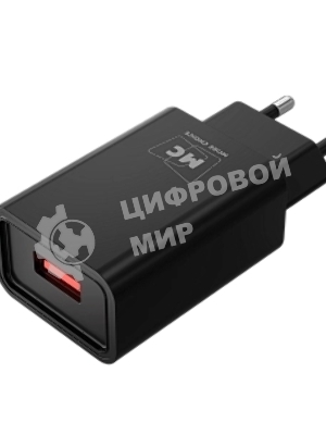 Сетевое зарядное устройство MORE CHOICE (4620202555724) NC07a СЗУ 1USB 2.0A для Type-C, черный