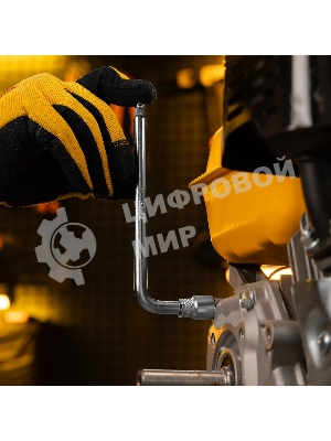 Вороток Г-образный Denzel 150x40 мм, квадрат 1/4