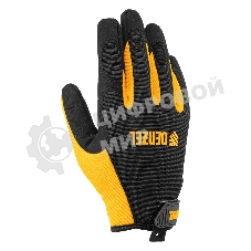 Перчатки универсальные Denzel на липучке, размер 9