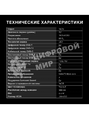 Телевизор Hyundai 40