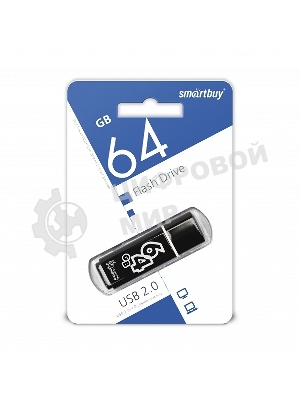 Флешка USB Smartbuy 64 Gb USB Smartbuy Glossy series черный (SB64 GbGS-K)