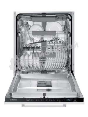 Встраиваемая посудомоечная машина Samsung DW60A6092BB/WT, черный, 59.8 см, 14 компл., 46 дБ, класс A