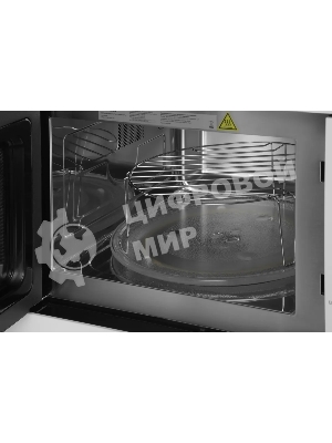 Микроволновая печь встраиваемая Hyundai HBW 2544 WG белый, 25 л, 900 Вт, переключатели - кнопки/поворотный механизм