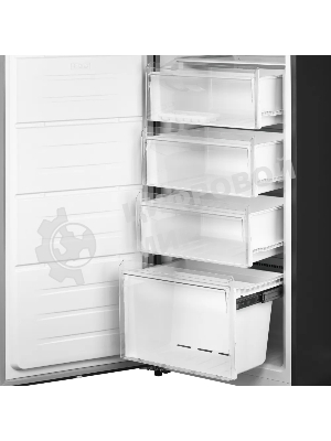 Морозильная камера Kuppersberg NFS 189 DX, High-Tech, отдельностоящая, ВхШхГ 185х60х65 см, объем 304 л, электронное управление, No Frost, LED дисплей, LED освещение, супер заморозка, инверторный компрессор, энергоэффективность А+, уровень шума 43 дБ, цвет черный