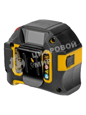 Лазерный дальномер с рулеткой Denzel LT-40, 5м x 19 мм, дальномер 40м, автомат. фиксация