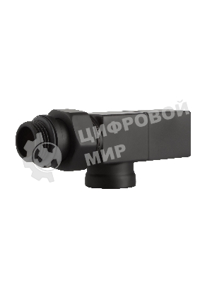 Набор дизайн-вентилей CUBE, осевой черный 1/2