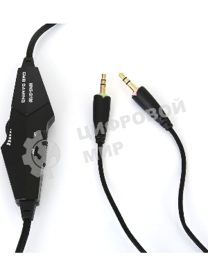 Гарнитура Gembird MHS-G100 чернцый/оранжевый, проводная