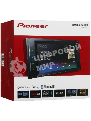 Автомагнитола Pioneer DMH-A245BT, 2 DIN, 6.2
