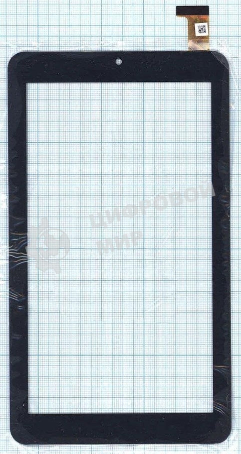 Сенсорное стекло (тачскрин) HC184104C1 FPC021H V2.0 (184x104 мм), черное