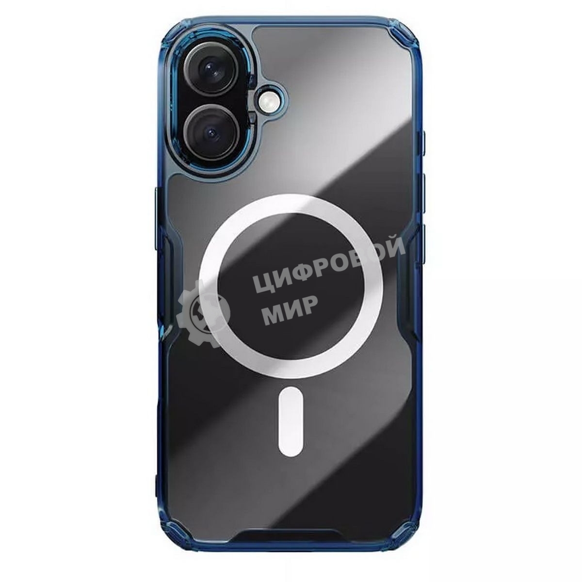 Чехол Nature TPU Pro Magnetic Case, синий, (AP iP16 Plus)