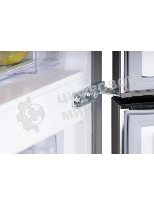 Холодильник Nordfrost NRB 162NF X нержавеющая сталь двухкамерный 205/105 л морозилка снизу