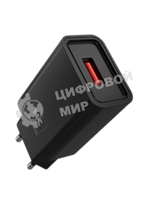 Сетевое зарядное устройство MORE CHOICE (4620202555724) NC07a СЗУ 1USB 2.0A для Type-C, черный