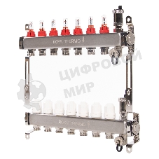 Коллектор Royal Thermo нерж. в сборе с расходомерами 1