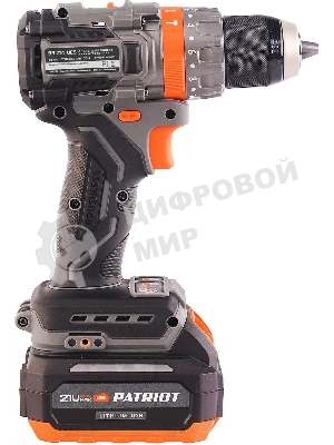 Дрель-шуруповерт Patriot BR 214UES, 21 В, 4 Ач, 85 Нм, бесщеточный