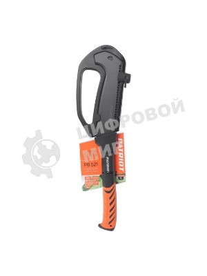 Секач Patriot PB-521. 521 мм, ПТФЭ (Teflon) покрытие, 52 HRC, пила, PP+TPR рукоять, ножны
