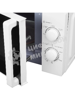 Микроволновая печь Hyundai HYM-M2068 белый, 20 л, 700 Вт, переключатели - поворотный механизм