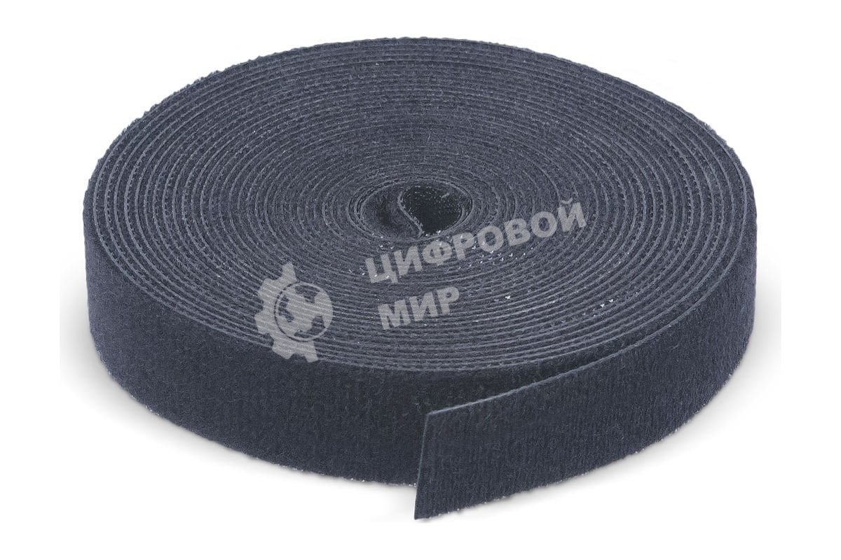 Лента липучая Cabeus ROL-5x16-BK, 16 мм Ш, 5 000 мм Д, материал: полиамид, черный