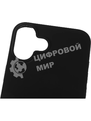 Чехол (клип-кейс) BoraSCO для Apple iPhone 16 Plus Silicone Case черный (73521)