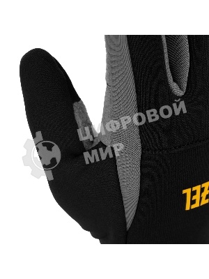 Перчатки универсальные Denzel 68087 искусственный мех, работа с сенсорным экраном, размер 9