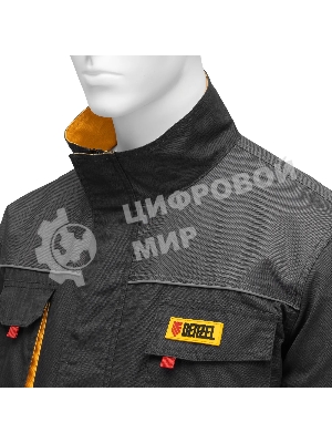 Куртка профессиональная рабочая Denzel 65% полиэстер 35% хлопок, XL