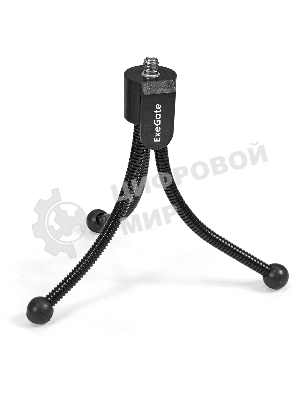 Веб-камера ExeGate BlackView C525 HD 1280x720, 30 кадр/с, USB Type-A, микрофон (шумоподавление), шторка приватности, универсальное крепление, штатив в комплекте