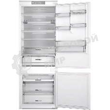 70 см, 193.5х54.3х69 см, 295/99 л, инверторный компрессор, автоматическая разморозка, зона свежести влажная, сенсорное управление, технология 6 SMYSL FreshControl, MultiFlow, FreezeControl, перенавешиваемые дверцы, скользящие направляющие, Италия