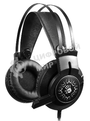 Гарнитура Bloody J437 чёрный, проводная, подсветка