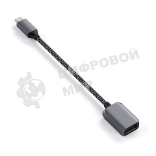 Кабель-адаптер Satechi USB-C to USB 3.0. серый космос