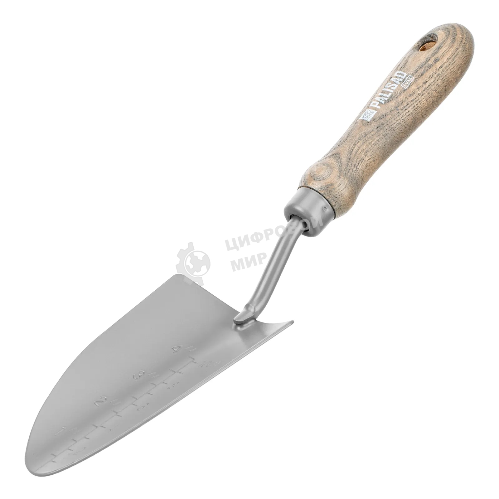 Совок посадочный широкий Palisad LUXE 85х330 мм, стальной, рукоятка из ясеня