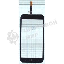 Сенсорное стекло (тачскрин) HF6-GP0 F6043018 ZR 1425 FPC-V1.0, черное
