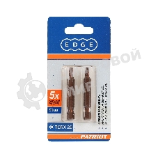 Бита EDGE by PATRIOT T20, сталь S2, длина 50 мм, 2шт в блистере