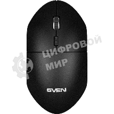 Мышь беспроводная SVEN RX-515SW черный, 1600 dpi, радиоканал, USB, кнопки - 4