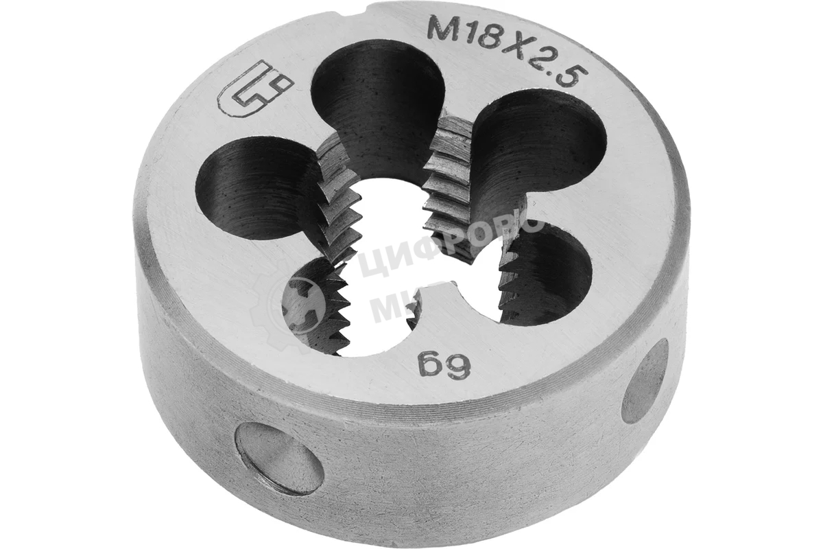 Плашка Сибртех М18x2,5 мм