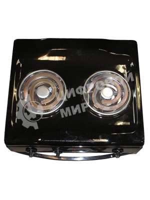 Плита электрическая Злата 231Т черный, конфорок 2 шт, духовка 25 л, 43 см x 47 см x 50 см