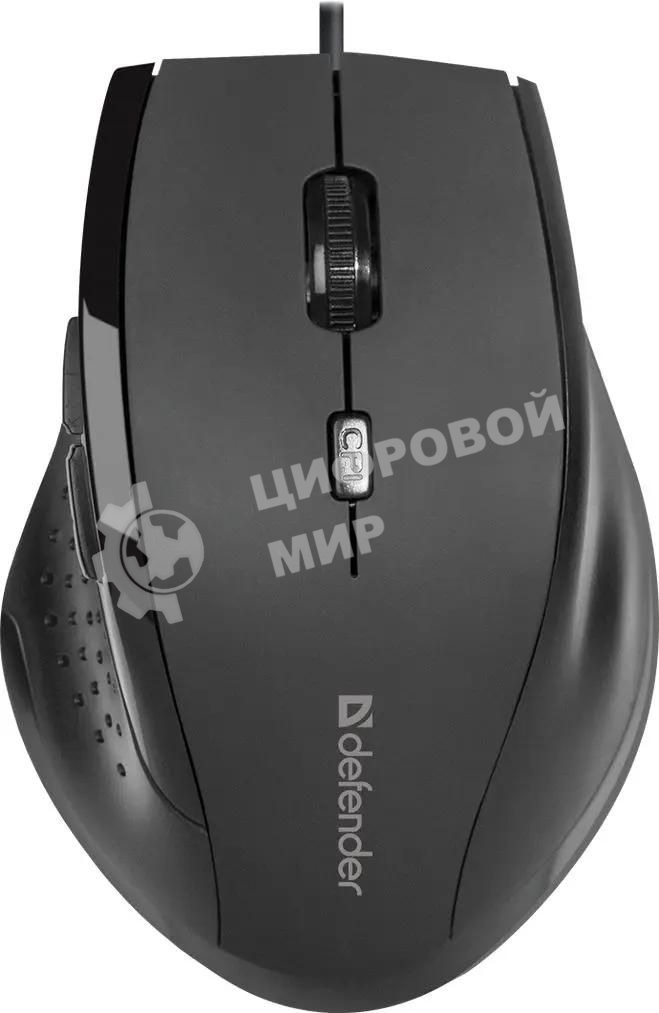 Мышь проводная Defender Accura MM-362 черный, 1600 dpi, USB, кнопки - 6