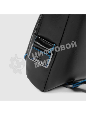 Рюкзак слинг мужской Piquadro Blue Square CA6898B2/N черный кожа