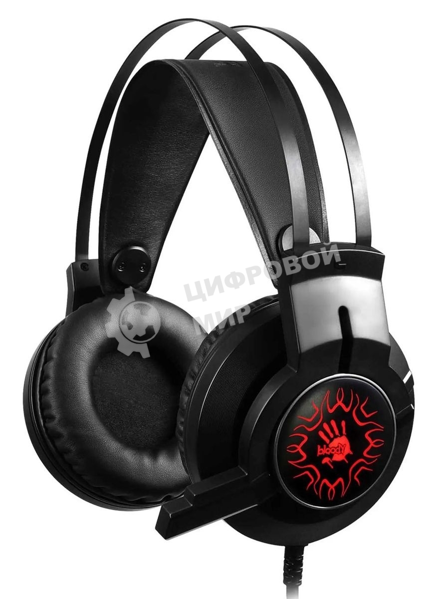 Гарнитура Bloody J437 чёрный, проводная, подсветка