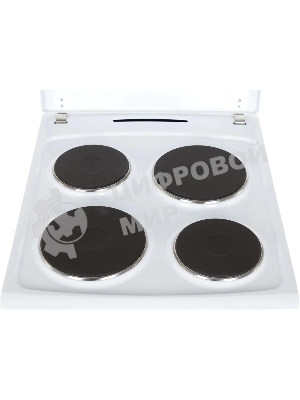 Плита электрическая Hansa FCEW53000 белый, конфорок 4 шт, духовка 68 л, 50 см x 85 см x 60 см